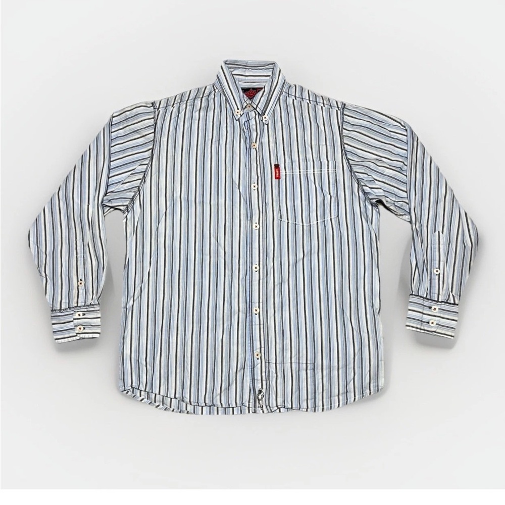 Vintage Y2K Shady LTD Long Sleeve Button Up Shirt Size Small